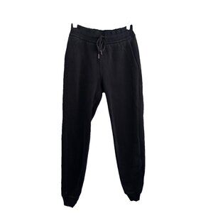 Lululemon High Rise Black Women Joggers Size 4 Heavyweight